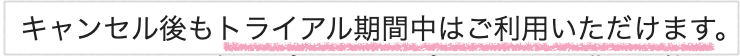 Speak_キャンセル後もトライアル期間中はご利用いただけます_メール確認画像